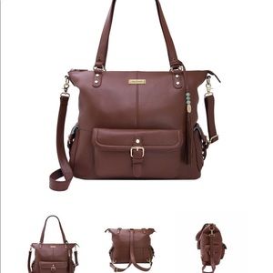 Lily Jade Meggan Diaper Bag- Brandy - gently used!
